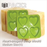 Soap Mould - Heart (Medium) - Click Image to Close